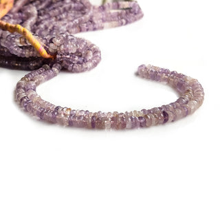 Purple Amethyst Faceted Rondelle Beads – 5mm to 6mm Gemstones, 16-Inch Strand for Jewelry Making, GDE51