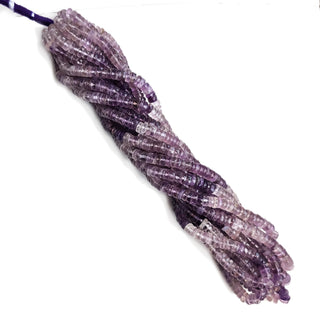 Natural Amethyst Faceted Tyre Beads – 6mm Purple 16 Inch Strand for Jewelry Making GDE55 - Rondelles Ovals & Rounds
