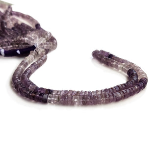 Natural Amethyst Faceted Tyre Beads – 6mm Purple 16 Inch Strand for Jewelry Making GDE55 - Rondelles Ovals & Rounds