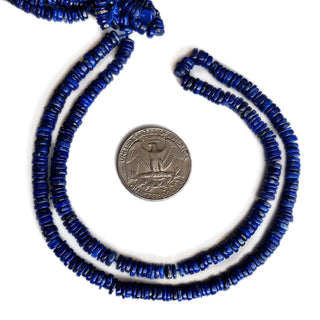 Natural Lapis Lazuli Smooth Tyre Shape Rondelle Beads, 5mm Gemstone Beads for Jewelry, 16 Inch Strand, GDE75