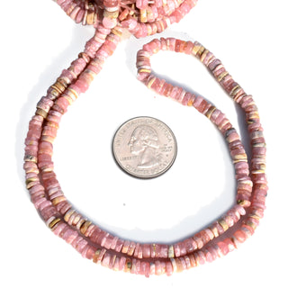 4.5mm Rhodochrosite Smooth Tyre Rondelle Beads, Natural Rhodochrosite Gemstone Beads Loose For Jewelry, Sold As 16 Inch Strand, GDS2278/8