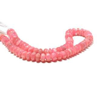 AAA Rhodochrosite Smooth Rondelle Beads 6-7mm/7-8mm/8-9mm/9-10mm Natural Pink Rhodochrosite Gemstone Beads, 14 Inch Strand, GDS2213