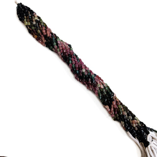 Natural Multi Tourmaline Faceted Square/Cushion Beads – 6mm Multi-Color Gemstones For Jewelry 15 Inch Strand GDE92
