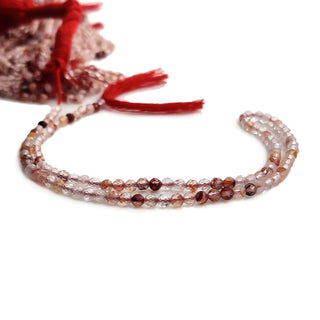 Natural Sunstone Faceted Rondelle Beads, 3mm Multi-Color Sunstone Gemstone For Jewelry, 12.5 Inch Strand, GDE109