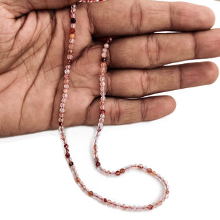 Natural Sunstone Faceted Rondelle Beads, 3mm Multi-Color Sunstone Gemstone For Jewelry, 12.5 Inch Strand, GDE109