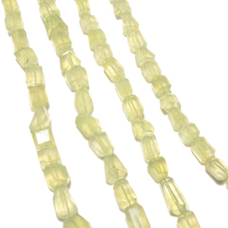 Prehnite Faceted Tumble Beads, 7mm to 13mm Natural Prehnite Tumble Gemstone Beads, 18 Inch Strand, GDS2268