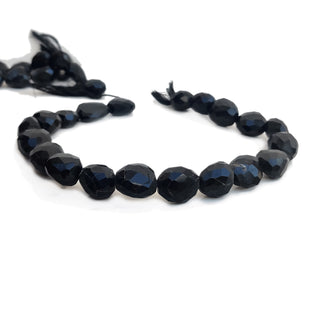 Natural Black Onyx Faceted Gemstone Beads, 17nn to 22mm Gemstone for Jewelry Making – 16 Inch Strand - GDE129