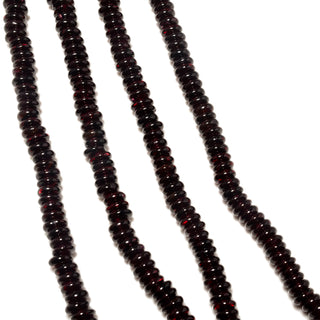 Natural Red Garnet Smooth Tyre Rondelle Beads, 5.5mm To 6mm Red Garnet Rondelle Gemstone Beads, 16 Inch Strand, GDS2266