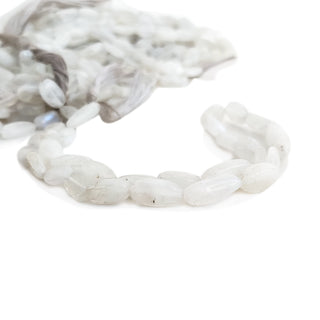 Rainbow Moonstone Smooth Oval Tumble Beads 6-9mm/8-13mm Gemstone Stone For Jewelry 14 Inch Strand GDE143 - Tumbles Box