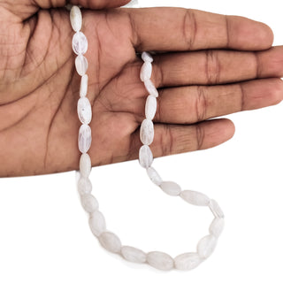 Rainbow Moonstone Smooth Oval Tumble Beads 6-9mm/8-13mm Gemstone Stone For Jewelry 14 Inch Strand GDE143 - Tumbles Box
