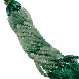 Green Cherry Quartz Smoooth Rondelle Beads, 9mm Natural Green Cherry Quartz Beads, 8 Inch Strand, GDS2189/1