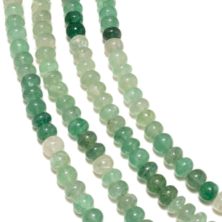 Green Cherry Quartz Smoooth Rondelle Beads, 9mm Natural Green Cherry Quartz Beads, 8 Inch Strand, GDS2189/1