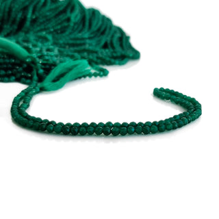 Natural Green Onyx Faceted Rondelle Beads – 3mm Shaded Green Gemstones For Making Jewelry 12.5 Inch Strand for Jewelry