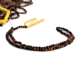 Natural Tiger Eye Faceted Rondelle Beads, 3mm Brown Tiger's Eye Gemstone Beads For Jewelry, 13 Inch Strand, GDE150