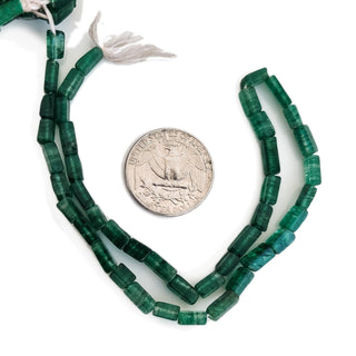 Natural Aventurine Smooth Rectangle Shaped Beads 4x6mm-4x10mm Green Gemstone For Jewelry 13 Inch Strand GDE154 - Kite