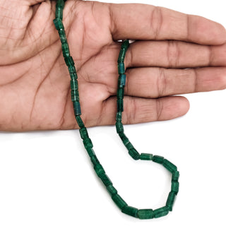 Natural Aventurine Smooth Rectangle Shaped Beads 4x6mm-4x10mm Green Gemstone For Jewelry 13 Inch Strand GDE154 - Kite