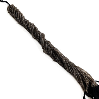Natural Smoky Quartz Faceted Rondelle Beads – 4mm Smoky Quartz Gemstone Beads For Necklace Jewelry 13 Inch Strand