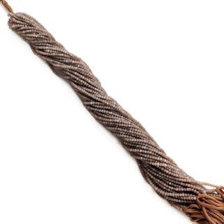 Grey Moonstone Faceted Rondelle Beads, 3mm Natural Moonstone Gemstone For Jewelry, 13 Inch Strand, GDE180