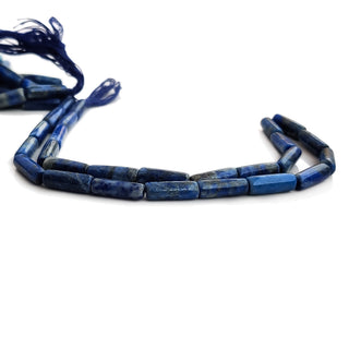 Natural Lapis Lazuli Smooth Pipe Shaped Beads 4.5mm to 5mm Lapis Plain Gemstone Beads 14 Inch Strand GDE193 - Kite
