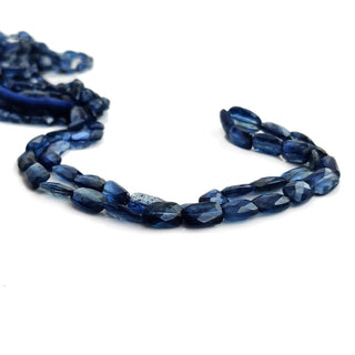 Blue Kyanite Faceted Chewing Gum Beads 4x5mm-11x15mm Kyanite Baguette Gemstone For Jewelry 16 Inch Strand GDE197