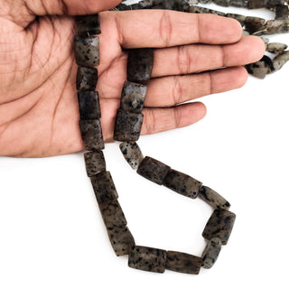 Black Rutile Quartz Square Shaped Beads 12x13mm-16x22mm Faceted AAA Rutile Nugget Gemstone Beads 15 Inch Strand GDE220