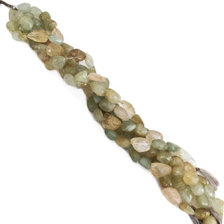 Aquamarine Faceted Step Cut Tumble Beads, 13mm to 18mm Aquamarine Gemstone For Necklace Jewelry, 16 Inch Strand, GDE226