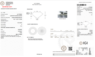 IGI Certified 12.30mm/7.04 Carats E/VS2 Round Portuguese Cut Lab Grown Diamond Loose For Rings Earrings CVD Diamond