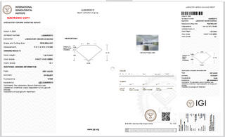 Pear Shaped IGI Certified 1.25CTW Fancy Vivid Green/VS1 Lab Grown Diamond Perfect for Engagement Ring, Gift For Her, Ready to Ship, TV4864-C