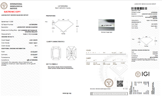 IGI Certified 4.02CTW Rectangular Shaped Fancy Grey VS1 Clarity Lab-Grown Diamond - Perfect for Engagement Rings, Ready to Ship, LG108