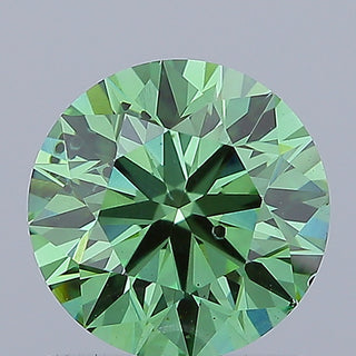 IGI Certified 1.21 CTW Stunning Green Round Brilliant Cut Lab-Grown Diamond - SI1 Clarity Ready to Ship Perfect Gift