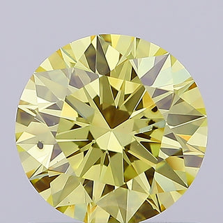 IGI Certified 1.04 CTW Intense Yellow Round Brilliant Cut Lab-Grown Diamond - SI1 Clarity Ready to Ship Perfect Gift