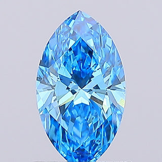 IGI Certified 1.02 CTW/9.54mm Fancy Vivid Blue Marquise Shaped Lab-Grown Diamond – VS2 Clarity Ready to Ship