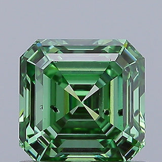 IGI Certified 1.06 CT Green Square Emerald Cut Lab Diamond- SI1 Clarity Loose Stone For Ring Ready to Ship Perfect Gift