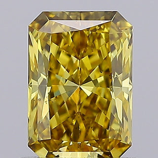 IGI Certified 1.04 CTW Fancy Vivid Yellow Radiant Cut Lab-Grown Diamond - VS2 Clarity Ready to Ship Perfect Gift