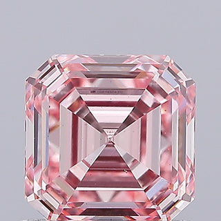 IGI Certified 1.02 CT Pink Square Emerald Cut Lab Diamond - VS1 Clarity Loose Stone For Ring Ready to Ship Perfect Gift