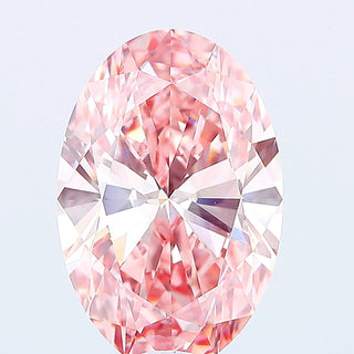 8.25CTW Fancy Vivid Pink Oval Shaped Lab-Grown Diamond – IGI Certified VVS2 Clarity Perfect for Engagement Rings GV340