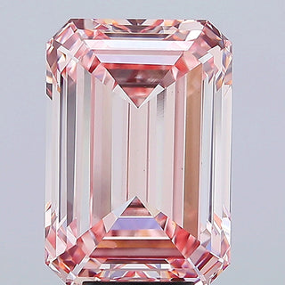 8.57CTW/14.04mm Emerald Cut Fancy Intense Pink Lab-Grown Diamond – IGI Certified VS1 Clarity Perfect for Engagement