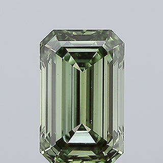 IGI Certified 2.02CTW Emerald Cut Fancy Vivid Green Lab-Grown Diamond, VS2 Clarity - Perfect for Engagement Rings, Ready to Ship, RJ2784