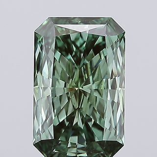 IGI Certified 3.03CTW Fancy Vivid Green Emerald Cut VS1 Lab-Grown Diamond – Ideal for Engagement Rings, Ready to Ship, RJ2788
