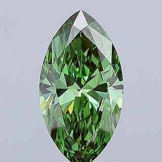 IGI Certified 4.02CTW Fancy Vivid Green Marquise Shaped Lab-Grown Diamond, VS1 Clarity – Ideal for Engagement Rings, Ready to Ship, RJ3085