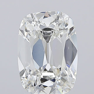 IGI Certified 3.02CTW Old Miner Cushion Shaped F/VVS2 Clarity Lab-Grown Diamond - Perfect for Engagement Rings, Ready to Ship, RJ3077