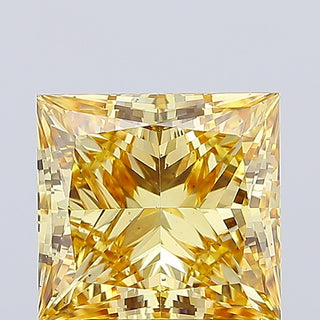 IGI Certified 3.51CTW Fancy Intense Yellow VS2 Clarity Princess Lab Grown Diamond For Engagement Ring, Gift For Her, Ready To Ship, RJ3086