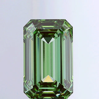 IGI Certified 10.04CTW Fancy Vivid Green Emerald-Cut VVS2 Clarity Lab-Grown Diamond - Perfect for Engagement Rings, Ready to Ship, RJ3240