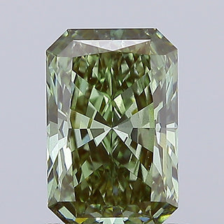 IGI Certified 1.05CTW Fancy Vivid Green Emerald Cut VS2 Lab-Grown Diamond – Ideal for Engagement Rings, Ready to Ship, MD210