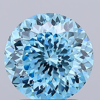 IGI Certified 2.53CT Portuguese Cut Vivid Blue Lab-Grown Solitaire Diamond–VS1 Clarity, Perfect for Wedding Ring, Gift for Her – LG697692