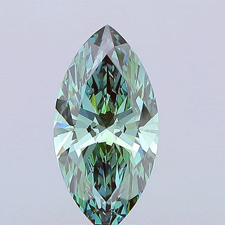 IGI Certified 3.04CTW Fancy Vivid Green Marquise Shape Lab-Grown Diamond, VVS2 Clarity – Ideal for Engagement Rings, Ready to Ship, LG697594