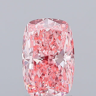 IGI Certified 1.55CTW Cushion Fancy Vivid Pink VS1 Clarity Lab Grown Diamond For Engagement Ring - Ready to Ship, Gift for Her, LG697993