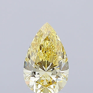 IGI Certified 1.53CTW Fancy Yellow Pear Shaped VS2 Clarity Lab Grown Diamond For Engagement Ring, Gift For Her, Ready To Ship, LG697317