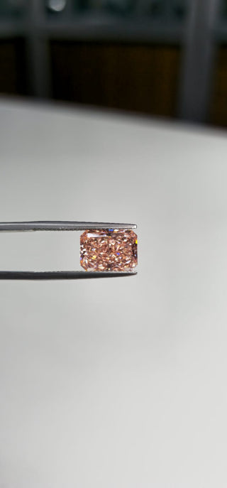 5.00 CTW Stunning Pink Radiant Cut Lab-Grown Diamond - IGI Certified 11.69mm SI1 Clarity Engagement Rings Perfect Gift
