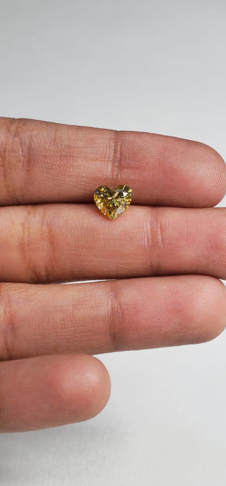 Heart Shaped IGI Certified 1.04CTW/6.40mm FIY/SI1 Clarity Lab Grown Diamond Loose For Engagement Ring, Gift For Her, Ready To Ship, TV3871-C